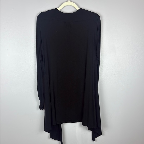 Joseph Ribkoff Elegant Black Gray Red and White Pattern Top Size 12 - Picture 11 of 11